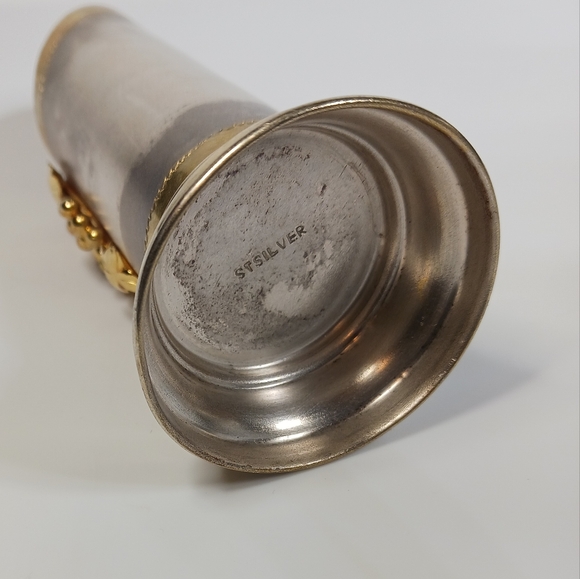 Vintage Set Sterling Silver Decorated Ornate Design Weighted Candlestick Holders - Picture 6 of 16